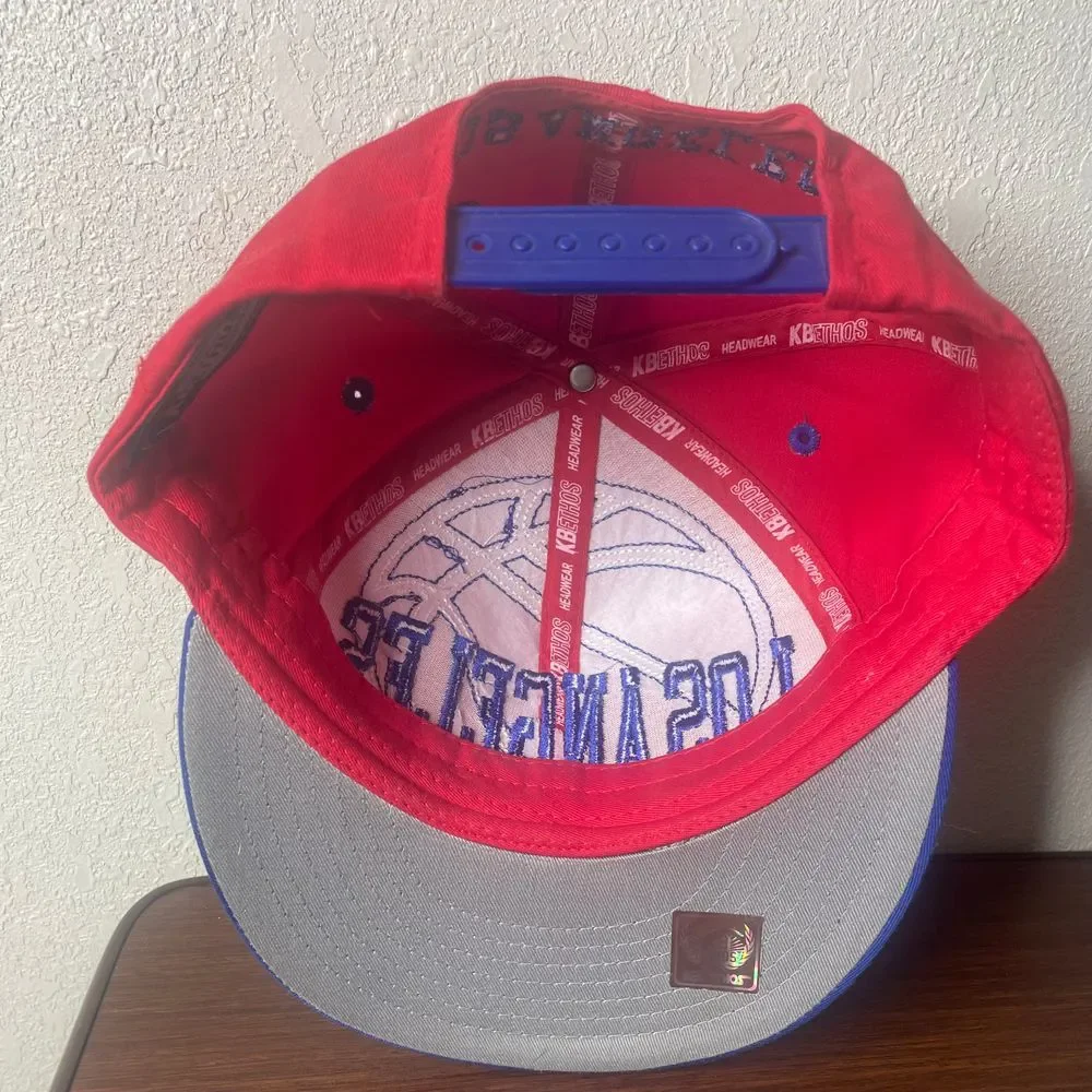 Los Angeles basketball Clippers structured SnapBack red blue cap‎ hat streetwear